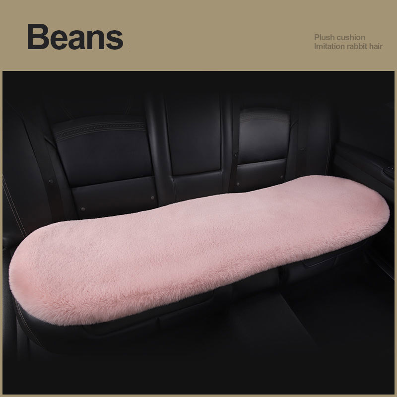 Winter Plush Car Seat Cushion - Single Square Seat Cover for Comfort - Image 8