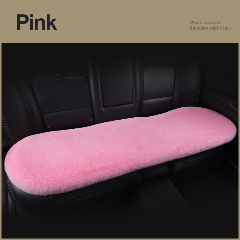 Winter Plush Car Seat Cushion - Single Square Seat Cover for Comfort - Image 10