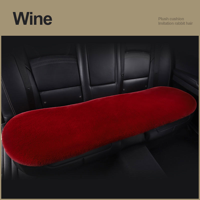 Winter Plush Car Seat Cushion - Single Square Seat Cover for Comfort - Image 13