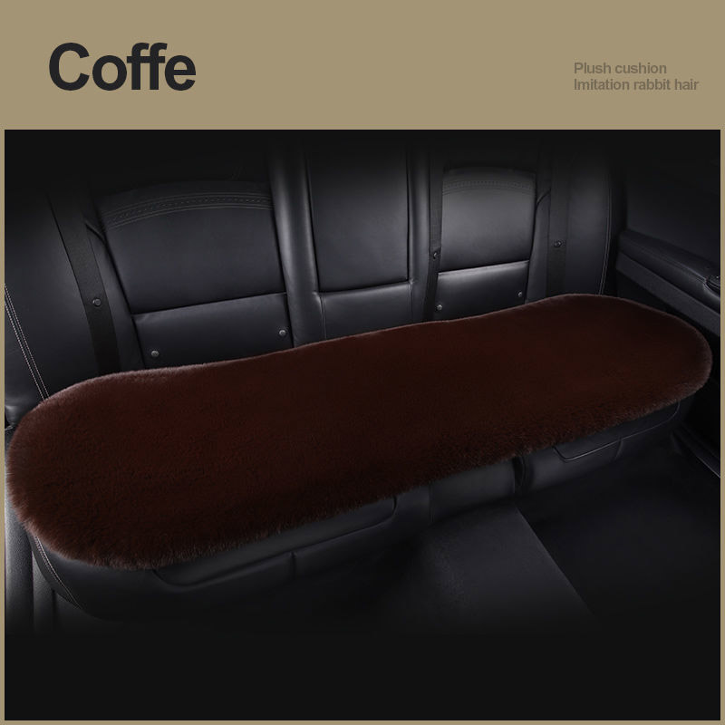Winter Plush Car Seat Cushion - Single Square Seat Cover for Comfort - Image 16