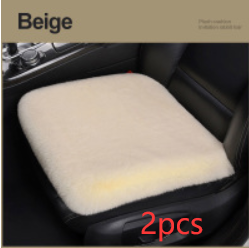 Winter Plush Car Seat Cushion - Single Square Seat Cover for Comfort - Image 17