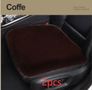 Winter Plush Car Seat Cushion - Single Square Seat Cover for Comfort - Image 18