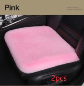Winter Plush Car Seat Cushion - Single Square Seat Cover for Comfort - Image 23