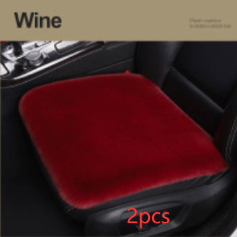 Winter Plush Car Seat Cushion - Single Square Seat Cover for Comfort - Image 24
