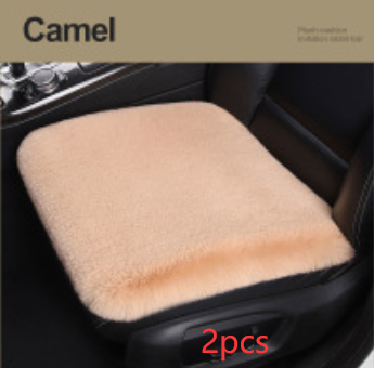 Winter Plush Car Seat Cushion - Single Square Seat Cover for Comfort - Image 25