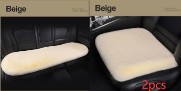 Winter Plush Car Seat Cushion - Single Square Seat Cover for Comfort - Image 26