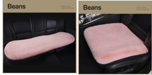 Winter Plush Car Seat Cushion - Single Square Seat Cover for Comfort - Image 28