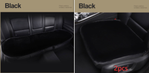 Winter Plush Car Seat Cushion - Single Square Seat Cover for Comfort - Image 30