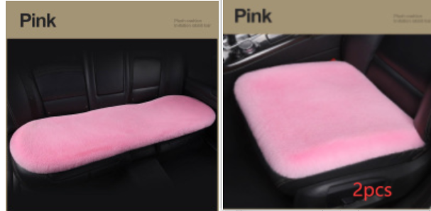 Winter Plush Car Seat Cushion - Single Square Seat Cover for Comfort - Image 31