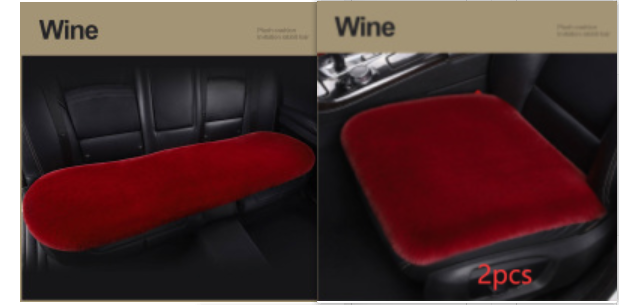 Winter Plush Car Seat Cushion - Single Square Seat Cover for Comfort - Image 32