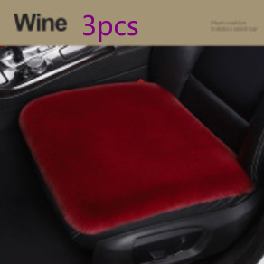 Winter Plush Car Seat Cushion - Single Square Seat Cover for Comfort - Image 36