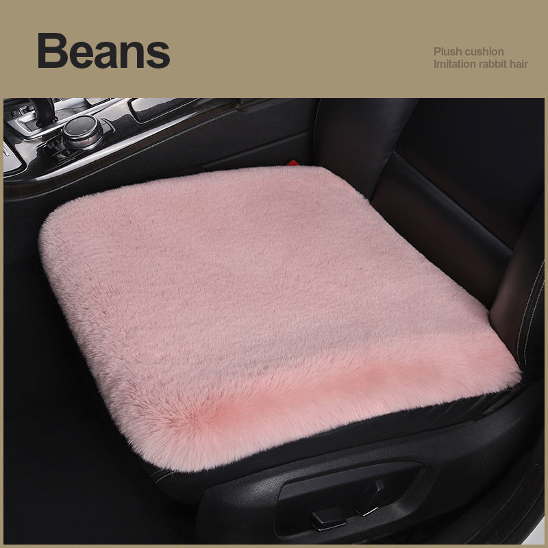Winter Plush Car Seat Cushion - Single Square Seat Cover for Comfort - Image 39