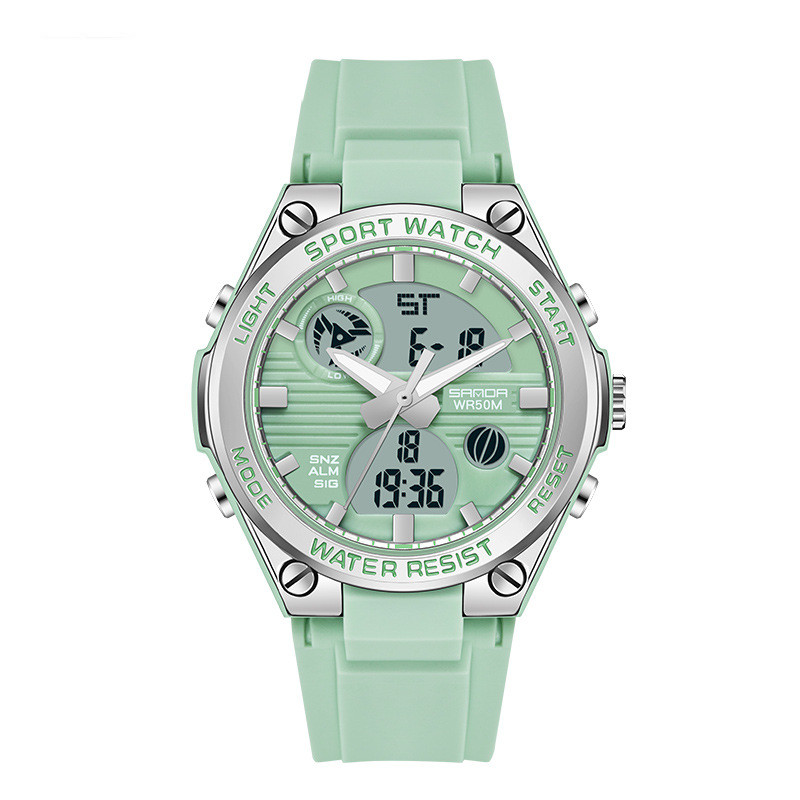Men's Waterproof Dual Display Luminous Sports Watch for Couples - Stylish & Functional - Image 3