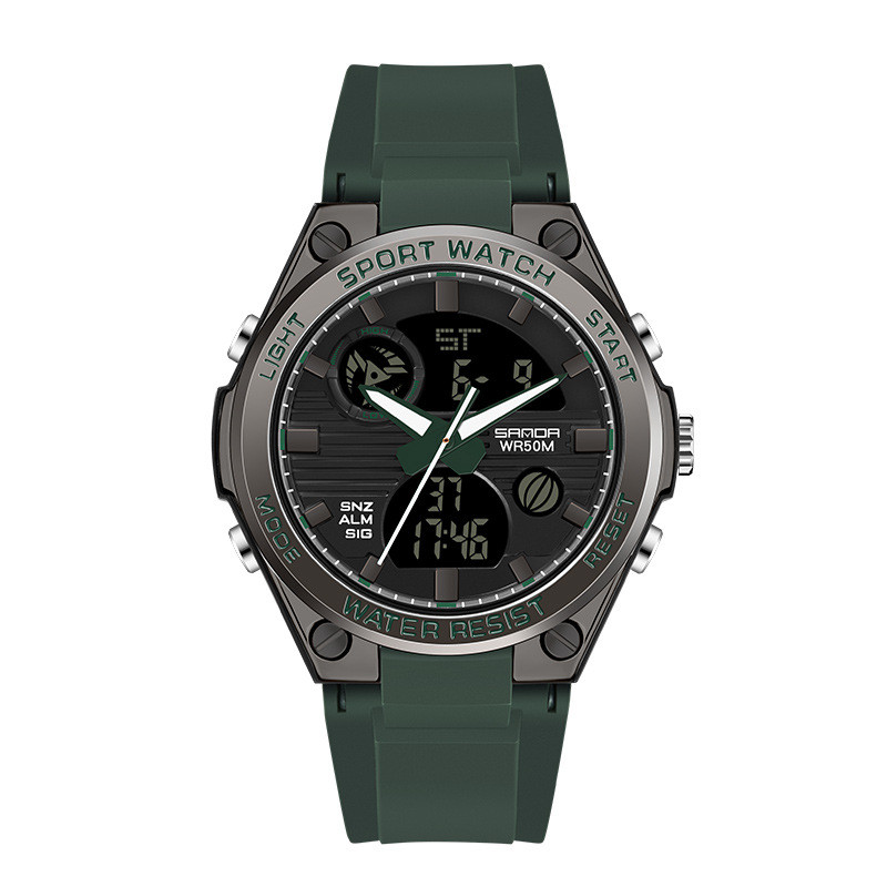 Men's Waterproof Dual Display Luminous Sports Watch for Couples - Stylish & Functional - Image 6