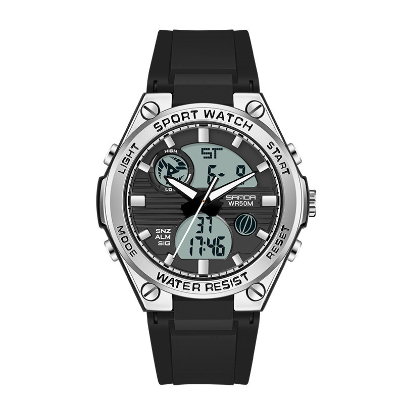 Men's Waterproof Dual Display Luminous Sports Watch for Couples - Stylish & Functional - Image 8
