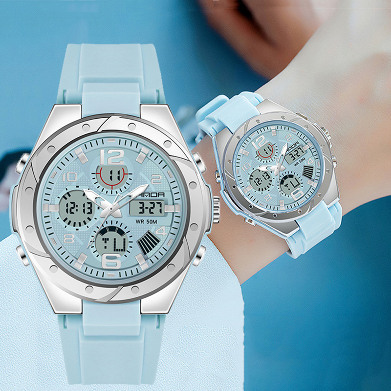 Men's Waterproof Dual Display Luminous Sports Watch for Couples - Stylish & Functional - Image 11