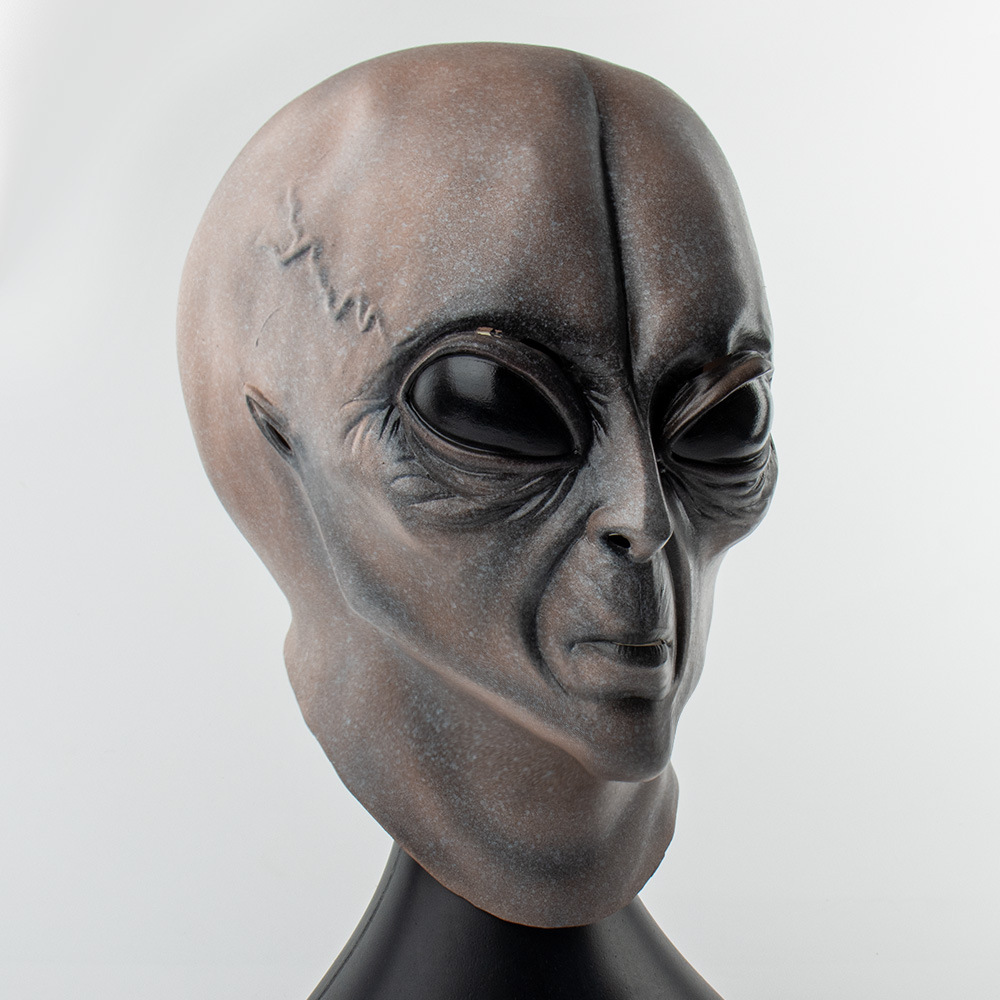 Alien Latex Headgear Mask for Halloween – Spooktacular Costume Accessory - Image 3