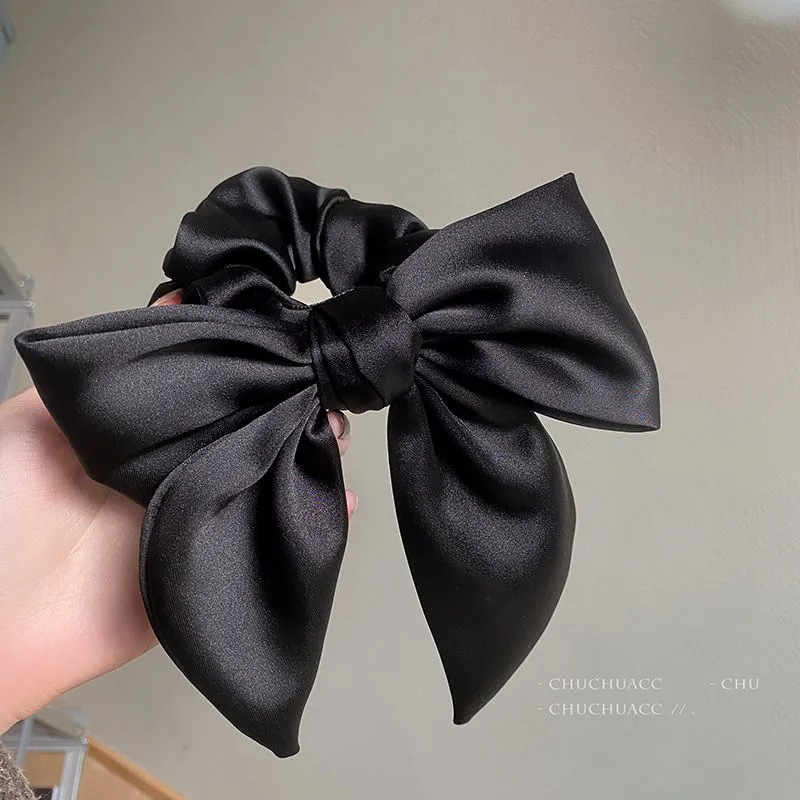 Bow Hair Rope for Women - High Ponytail Large Intestine Hair Ring Accessory - Image 7