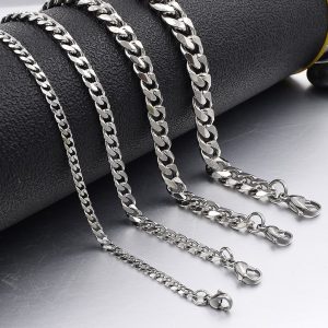 Stylish Cuban Chain Hip-hop Thick Six-sided Sweater Chain - Fade Resistant