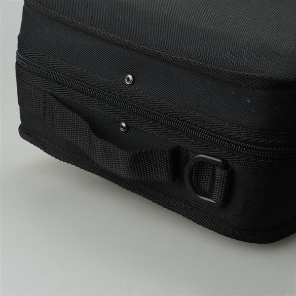 Premium Black Square Violin Case with Thermometer & Secure Buckle - Image 2