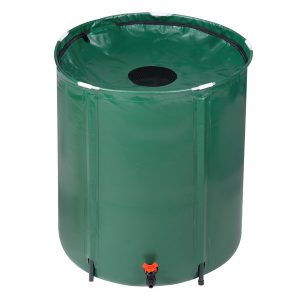 50 Gallon Green Folding Rain Barrel - Efficient Water Collector for Eco-Friendly Living