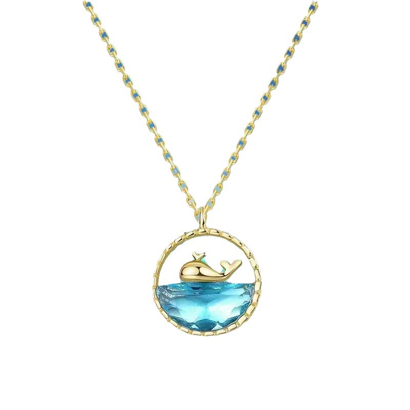 Elegant Whale Necklace for Women - Fishtail Clavicle Chain Design - Image 5