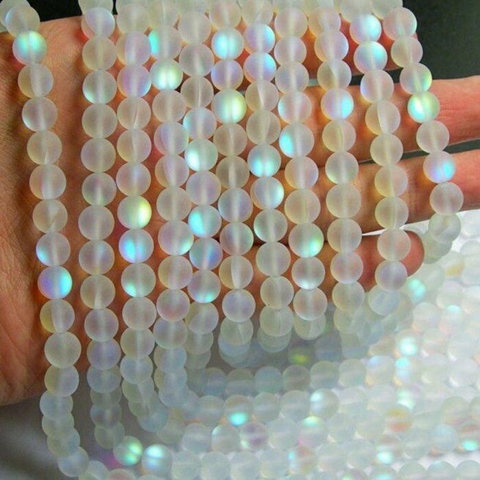 Mystic Aura Quartz Loose Gemstone Beads for Jewelry Making