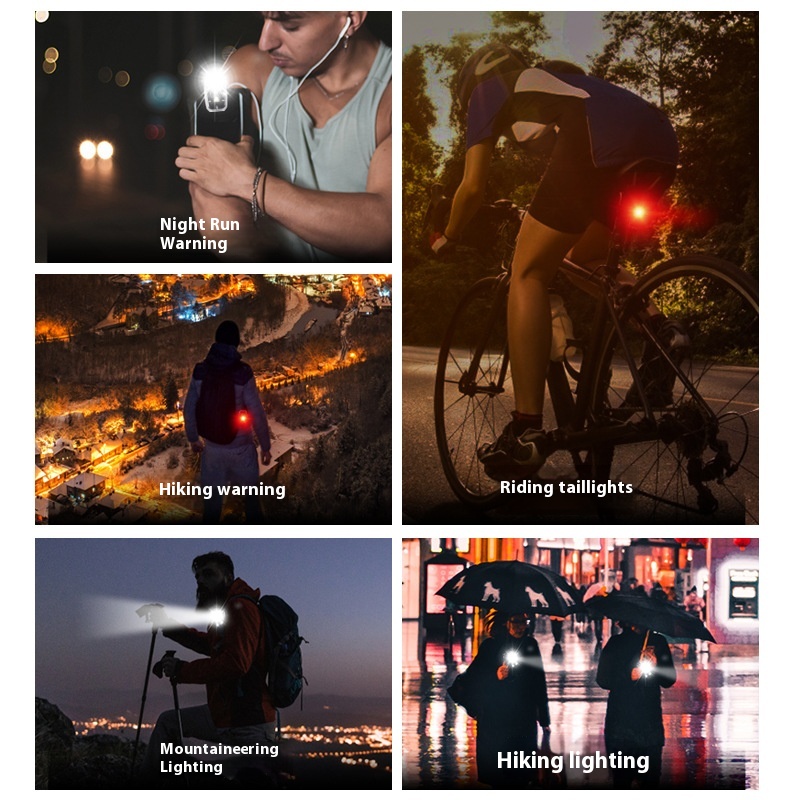 West Rider Bicycle Two-Color Mini Taillight - Night Safety Warning Light - Image 3